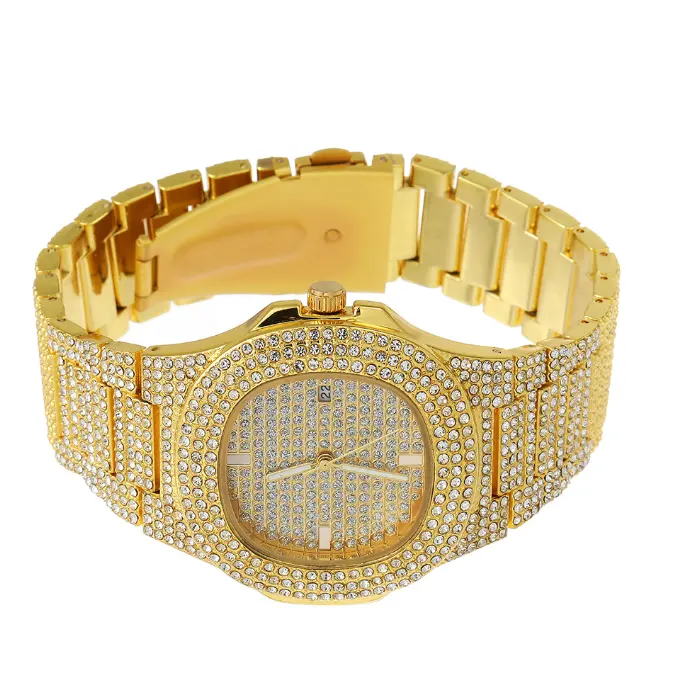 European and American personality diamond-studded star hip-hop watch fashion trendy men's watch