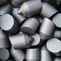 Dents de carbure de tungstène forgées JUXIN X55 à haute résistance à l'usure, à souder, modèles BR1 BR2 BR3 BR4, pour outils de forage de puits et d'exploitation minière du charbon