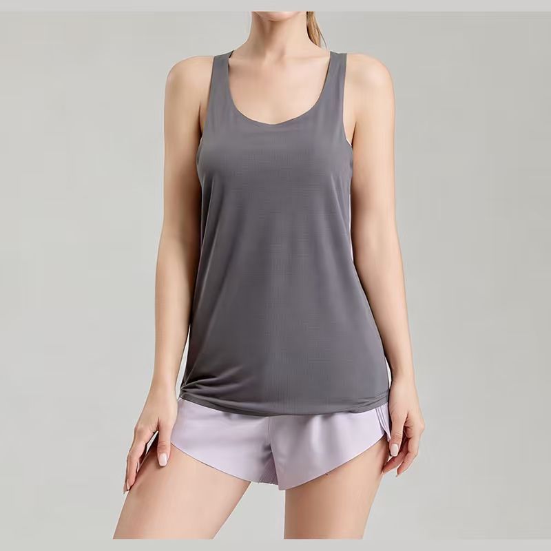 Spring Summer New Yoga Vest Women's Skin-friendly for Quick Dry Training Fitness Sports Underwear Elastic Anti-running