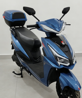 Moto de tourisme puissante avec autonomie de batterie étendue, clignotants intégrés, fabrication chinoise, 1000W, 60V-72V en option, capacité de charge de 200kg, vitesse de 61-80km/h, longue portée