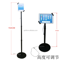 Support de sécurité universel pour tablette avec support de verrouillage en métal, hauteur ajustée pour 7/8/9/10.1/10.2/10.5/10.4/11/11.5/10.9