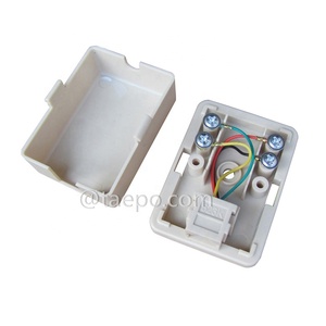 Site chinois pour les achats en ligne CAT3 6P4C 1 boîte de jonction téléphonique montée en surface avec prise femelle RJ11 6P4C - Product Image 2