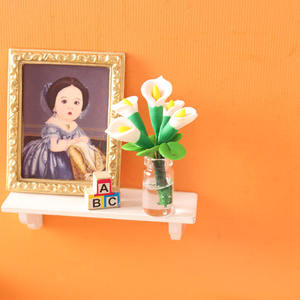 Miniatura de Comida de Juguete, Botella, Flor en Maceta, Lirio <span class=keywords><strong>Calla</strong></span>, Mini Modelo 1:12, Piezas para Casa de Muñecas Ob1 - Product Image 2
