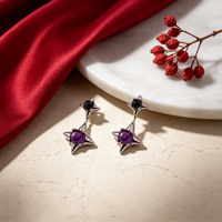 Boucles d'oreilles créoles tendance pour femmes, plaquées platine, en argent 925, bijoux fins avec zircon, cadeau de fiançailles, occasions de mariage et de fête