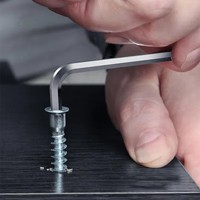 Kunci Torx Metrik Berkualitas Tinggi Kunci Allen Baja Paduan Tipe L 2mm Kunci Hex Desain Tahan Lama Berlapis Nikel untuk Perbaikan Industri