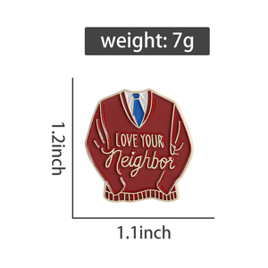Aimez votre voisin émail broche jésus Bible religion chrétienne citation métal broche revers sac à dos Badge bijoux cadeau pour les amis - Product Image 6