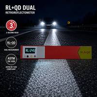Alat Ukur Retroreflektivitas Garis Jalan RL QD Retroreflectometer Digital Portabel Gagang Panjang
