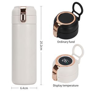 Termo inteligente con pantalla de temperatura Digital de 400ML con asa botella de agua inteligente botella aislada - Product Image 4