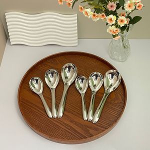 Thickened 316 Stainless Steel <b>Spoon</b> Deep Round Household Soup <b>Spoon</b> Durable For Adult Baby Food Use - Product Image 1