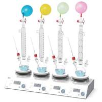 Agitateur magnétique numérique à 4 canaux MS H340 S4 340 ° C 10Lx4 PID RS232