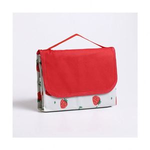 Promotional OEM Logo Summer Beach Camping Picnic Mat Moisture-proof Oxford Fabric Striped Rectangle Outdoor <b>Tent</b> Grass Cloth - Product Image 5