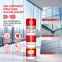 Sellador de Silicona Estructural SR-100 de Curado Neutro para Vidrio y Marcos de Aluminio
