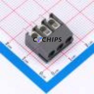970-T-DS/03 Screw Terminal Block Through hole Component (THT),P=5mm Connector 1x3P 5mm Gray Through Hole - Product Image 1