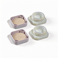 Oferta Especial: Tarro Cuadrado de Vidrio Blanco de 5g/9g para Concentrados y Cremas con Tapa CR, Botella de Almacenamiento de Vidrio con Tapa a Prueba de Niños