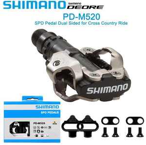 Pedales de Bicicleta Shimano PD-M520 <span class=keywords><strong>M540</strong></span> <span class=keywords><strong>SPD</strong></span>, Pedales Profesionales de Ciclismo con Calas Multi-Release SH51, Pedales para Bicicleta de Montaña y Carretera - Product Image 4