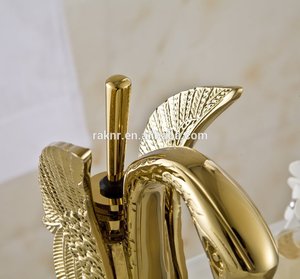 <span class=keywords><strong>Grifo</strong></span> de baño dorado CURNEAL, <span class=keywords><strong>grifo</strong></span> de animales, <span class=keywords><strong>grifo</strong></span> de lavabo de baño de un solo orificio, <span class=keywords><strong>grifo</strong></span> mezclador de tocador para lavabo - Product Image 4