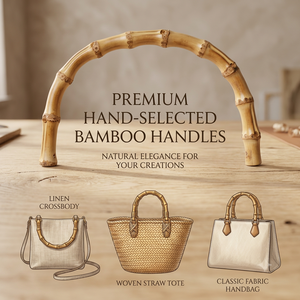 Asas de Bambú para Bolsos HC0214 | Suministros para la Fabricación de Bolsos de Playa de Paja Hechos a Mano, Bolsos de Ganchillo, Bolsos y Carteras - Product Image 1