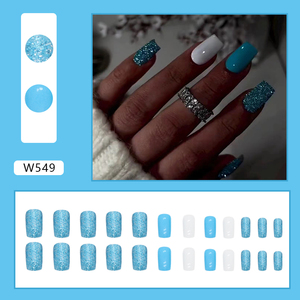 เล็บปลอมอะคริลิคแบบใหม่ใช้ซ้ำได้สไตล์ฝรั่งเศสทำเล็บแบบใช้ซ้ำได้ - Product Image 6