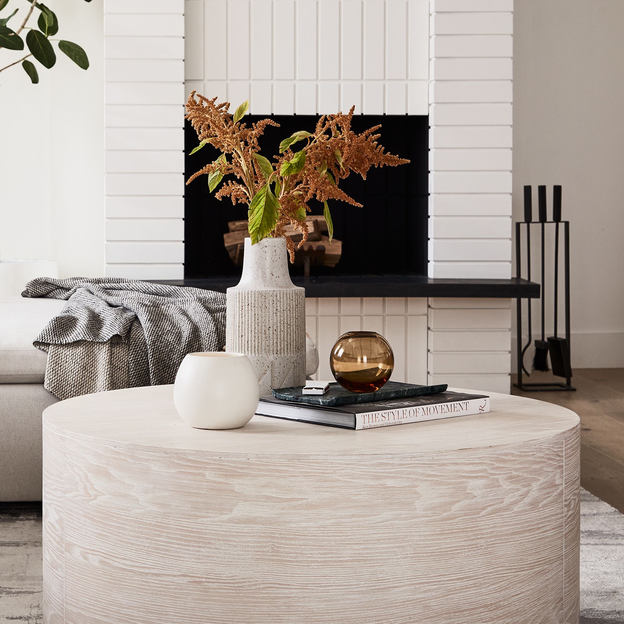 High End Custom Durable Modern Wooden Oak Top Frame Round Living Room Home Furniture Luxury Side Center Coffee Tea Table