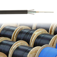 Câble à fibre optique monomode extérieur blindé avec fils d'acier, 4, 6, 8, 12, 16, 24 fibres, pour réseau