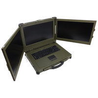 Ordinateur portable robuste pour interventions d'urgence, écran triple 17,3 pouces, i9-13900, RTX 3050, 8 Go, IP65, ordinateur de terrain