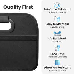 손잡이가 있는 접이식 자동차 트렁크 정리함, 튼튼한 폴리에스테르 소재, 모든 자동차, SUV, 미니밴을 위한 방수 수납 솔루션 - Product Image 5