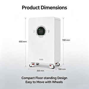 Sistema <span class=keywords><strong>di</strong></span> Accumulo Energetico Tutto in Uno per Campeggio all'Aperto, AC220V 8KWh 16KWh, Batteria Solare LiFePO4 con Inverter e Controller Integrati - Product Image 2