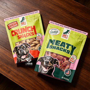 Factory Custom Dog Food <b>Packaging</b> <b>Bags</b> Stand Up Zipper Window Pouch Laminated Digital Printing - Product Image 3