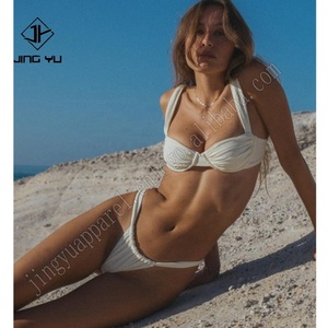 Traje de Baño Bikini con Volantes Personalizado de Marca Privada OEM, Traje de Baño Sexy con Estampado Completo para Mujer - Product Image 2