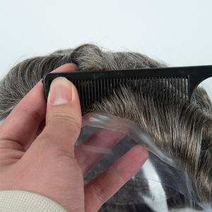 Tupé para Hombre de Cabello Humano Indio 100% Directo de Fábrica, Encaje Suizo de Nudo Único, Línea de Cabello Natural, Piel Ultrafina - Product Image 1