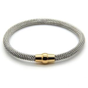 Sıcak satış titanyum çelik takı bilezik, sihirli manyetik kadınlar erkekler için bahar kablo bilezik - Product Image 2