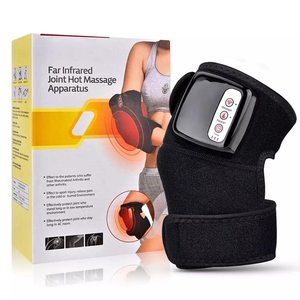 Almohadillas masajeadoras Rech ajustables Rodilla Muslo Negro Comodidad Terapia de calefacción Vibración Alivio del dolor articular Masaje Rodilleras - Product Image 1