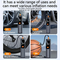 Inflador de neumáticos eléctrico Digital de 4500mAh, 150 PSI, cilindro de 19mm, compresor de aire de emergencia portátil para coche, motocicleta y bicicleta