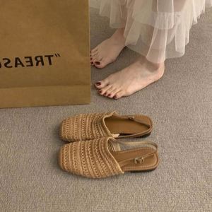 Elegantes Sandalias Espadrille de Punta Cerrada y Una Sola Tira para Mujer, Calzado Casual de Verano a la Moda - Product Image 2
