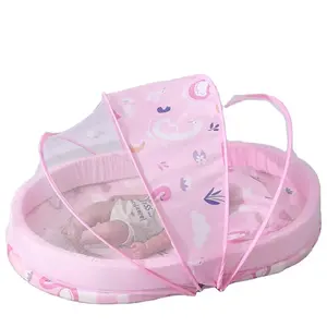 Оптовая продажа с фабрики, популярный комплект с москитной сеткой, складной мобильный, легко носить с собой, кровать для новорожденных, постельное белье для младенцев