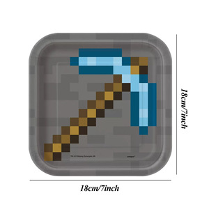 Decoraciones <span class=keywords><strong>de</strong></span> Cumpleaños <span class=keywords><strong>de</strong></span> Estilo Pixel Art <span class=keywords><strong>de</strong></span> <span class=keywords><strong>Minecraft</strong></span> My World y Artículos <span class=keywords><strong>de</strong></span> Fiesta en Espiral <span class=keywords><strong>de</strong></span> Papel, Novedad Transfronteriza - Product Image 3