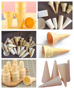 Tự động Ice Cream <span class=keywords><strong>Cone</strong></span> Wafer dây chuyền sản xuất waffer cones Máy làm - Product Image 4