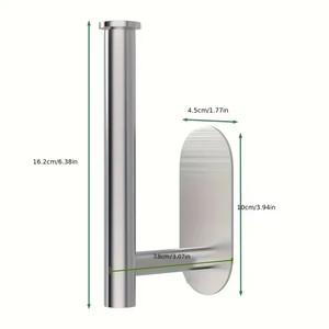 Punch-Free Design Wall-Mounted <b>Hat</b> Organizer 1pc Stainless Steel Baseball Cap Hanger Metal Coat Stand - Product Image 3