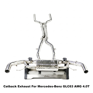 Vortex Power-Boost Stainless Steel Catback Setup For Mercedes-Benz GLC63 AMG 4.0T 2016-2023 Tuning - Product Image 1