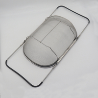 Passoire ovale en acier inoxydable avec panier à mailles fines de 6 pintes au-dessus de l'évier Passoire Panier à tamis pour la cuisine