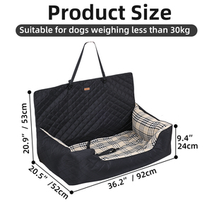 Vente en gros de lits de luxe XXL <span class=keywords><strong>pour</strong></span> chiens Design à carreaux <span class=keywords><strong>Siège</strong></span> d'<span class=keywords><strong>auto</strong></span> rehausseur Housse de <span class=keywords><strong>siège</strong></span> arrière <span class=keywords><strong>pour</strong></span> animaux de compagnie <span class=keywords><strong>pour</strong></span> grands chiens - Product Image 6