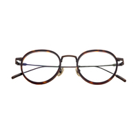 Montures de lunettes optiques classiques rétro en titane pur, anti-lumière bleue