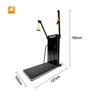 Appareil de musculation intelligent de qualité commerciale, style moderne, multi-entraîneur, avec cadre pliable pour exercices des bras, esthétique de luxe