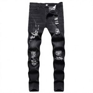 Jeans formels pour hommes de haute qualité, coupe droite, légers et élastiques, pour l'été, pantalons de travail, grandes tailles, pantalons en denim pour hommes - Product Image 4