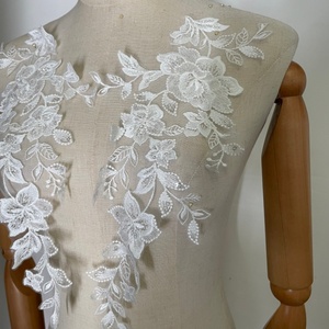 chinese dress ladies Amazon.com: Worlds 1 Pair White Lace Fabric Patches Embroidery Applique Lace  Floral Motif Wedding Dress Sewing Trims Decor 35 X 14.5cm
