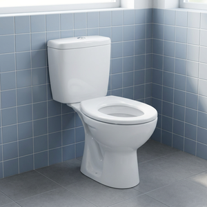 WC en céramique de haute qualité, deux pièces, à fixation murale, avec abattant à fermeture douce hydraulique, pour salle de bain - Product Image 4