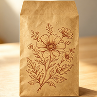 Enveloppe en papier kraft recyclable multi-usages avec impression personnalisée pour dossiers de bureau, souvenirs, emballage cadeau haut de gamme