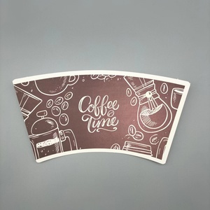 Gobelet en carton spécial double face en PE de qualité alimentaire pour boissons et collations, impression flexographique, modèle pour emballage, vente en gros - Product Image 3