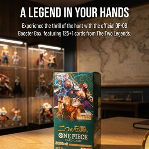 Vente en gros à prix réduit de cartes de jeu officielles japonaises OPCG en papier, une pièce, deux personnages légendaires OP08 - Product Image 3