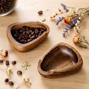 Vassoio dosatore per caffè in noce, tazza dosatrice a forma di barca, piatto per la separazione dei chicchi, raccoglitore per tazze da espresso - Product Image 2